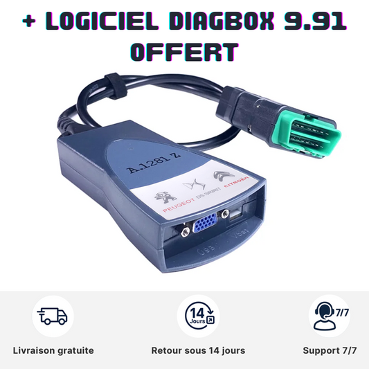 Valise DiagBox Full Chip pour Peugeot Citroën Opel
