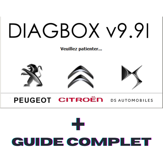 Logiciel Diagbox 9.91 + Guide complet